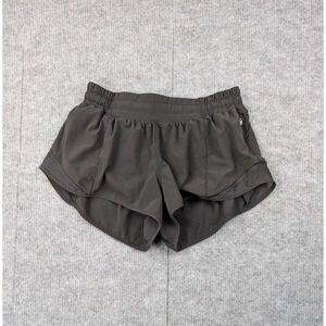 Lululemon Hotty Hot Shorts Womens 6 Black Lined Athletic Running Training Gym